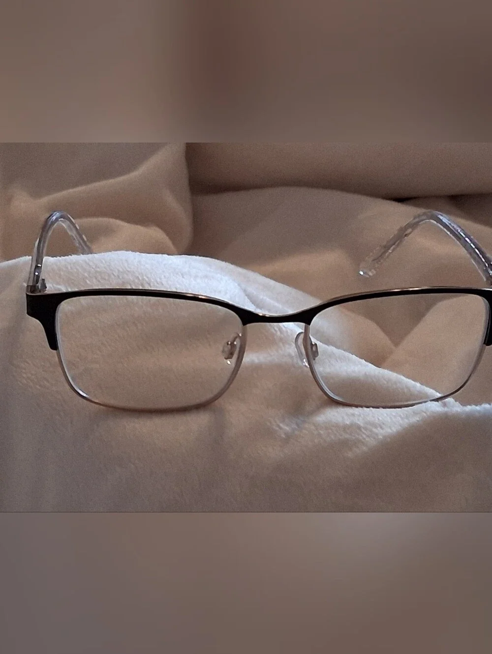 Authenic Bebe Black and Gold Glitter Frames